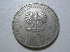 - року - года ^/--/^ Польща 10 злотих 1975 року Адам Міцкевич #38962 ^_^^^ Польша 10 злотых 1975 года Адам Мицкевич #38962 - фото фото фото