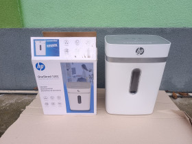 Шредери Шредеры ^/--/^ Знищувач документів шредер HP OneShred 12 /--/ CC A /--/ 4 80 /--/ g х /--/ 12 листів 4*35 23 /--/ л White   (2802) - фото фото фото