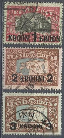 Балтійські країни Балтийские страны ^/--/^ Эстония 1930 стандарт театр Таллинн карта надп. 3 /--/ м.гаш. ^_^^^ Естонія 1930 стандарт театр Таллінн карта надп. - фото фото фото