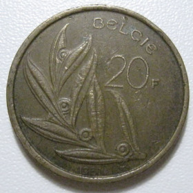 Бельгія Бельгия ^/--/^ Бельгія 20 франків 1981 року BELGIË #39709 ^_^^^ Бельгия 20 франков 1981 года BELGIË #39709 - фото фото фото