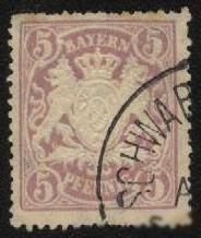 Німецька імперія (-) Германская империя (-) ^/--/^ Германия 1878 г. № 45 гашеная ^_^^^ Німеччина 1878 р. No 45 гашена - фото фото фото