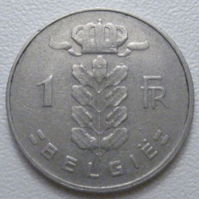 Бельгія Бельгия ^/--/^ Бельгія 1 франк 1963 року Belgie 42580 ^_^^^ Бельгия 1 франк 1963 года Belgie 42580 - фото фото фото