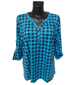 Кофти Кофты ^/--/^ Женская блуза Rbossi 5716 XL голубая ^_^^^ Жіноча блуза Rbossi 5716 XL блакитна - фото фото фото