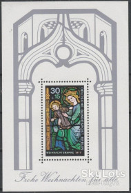 НДР, ФРН ГДР, ФРГ ^/--/^ Западный Берлин 1977 Рождество Mi блок 6 MNH ^_^^^ 1977 — Різдво Mi блок 6 MNH - фото фото фото
