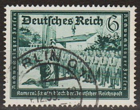 Третій Рейх (-) Третий Рейх (-) ^/--/^ 1939 - Рейх - Пошта Німеччини 6 Mi.705 _2,0 € _гаш ^_^^^ 1939 - Рейх - Почта Германии 6 Mi.705 _2,0 € _гаш - фото фото фото