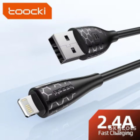 Кабелі Кабели ^/--/^ Toocki TQ-X /--/ 26 2.4 /--/ A USB Lighting кабель швидкого заряджання 1 /--/ м ^_^^^ Toocki TQ-X /--/ 26 2. 4 /--/ A USB Lighting кабель быстрого заряжания 1 /--/ м - фото фото фото
