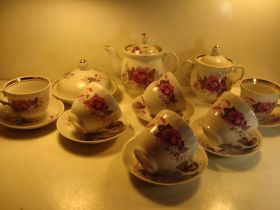 Кухонне начиння, посуд, столове срібло Кухонная утварь, посуда, столовое серебро ^/--/^ Чайный Сервиз Фарфор СССР Барановка Новый №253 ^_^^^ Чайний Сервіз Фарфор СРСР Баранівка Новий No /--/ 253 - фото фото фото