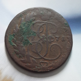 - (Катерина II) - (Екатерина II) ^/--/^ 2 копійки 1771 року   (Е.М.) Оригінал 100% у колекцію ^_^^^ 2 копейки 1771 года (Е.М.) Оригинал 100% в коллекцию - фото фото фото