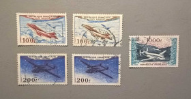 Франція Франция ^/--/^ Франция Транспорт Самолеты 1954 ^_^^^ Франція Транспорт Літаки 1954 - фото фото фото