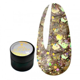 Лаки Лаки ^/--/^ Глиттерный гель Saga 016    (8 мл) Galaxy Glitter ^_^^^ Гліттерний гель Saga 016 (8 мл) Galaxy Glitter - фото фото фото