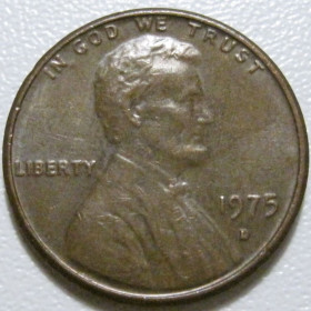 Обігові Обиходные ^/--/^ США 1 цент 1975 року D #40028 ^_^^^ США 1 цент 1975 года D #40028 - фото фото фото