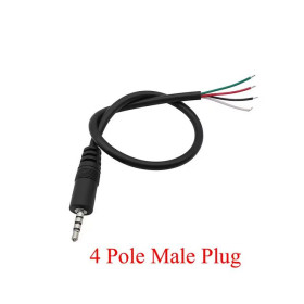 Кабелі, адаптери Кабели, адаптеры ^/--/^ Роз&amp;apos;єм PIGTAIL Audio micro Jack 2.5 /--/ mm-M-4 /--/ P штекер з кабелем   (TRS /--/ 25-4 /--/ P-M-pigtail Black) ^_^^^ Разъем PIGTAIL Audio micro Jack 2.5 /--/ mm-M-4 /--/ P штекер с кабелем (TRS /--/ 25-4 /--/ P-M-pigtail Black) - фото фото фото