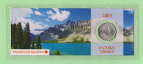 Канада Канада ^/--/^ Монета КАНАДА 25 центов NATURAL LEGACY квотер 2000 год в пластике блистер запайка ^_^^^ Монета КАНАДА 25 центів NATURAL LEGACY квотер 2000 рік в пластиці блістер запайка - фото фото фото