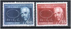 Інші країни Другие страны ^/--/^ ZM Гренландия 1963 г  MNH - Н.Бор ^_^^^ ZM Гренландія 1963 р MNH - Н.Бор - фото фото фото