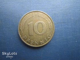 НДР, ФРН ГДР, ФРГ ^/--/^ Монета 10 пфенігів Німеччина ФРН 1988 D ^_^^^ Монета 10 пфеннигов Германия ФРГ 1988 D - фото фото фото