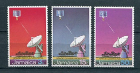 Освоєння космосу Освоение космоса ^/--/^ Ямайка Jamaica 1972 .Mi 342-344. Earth satellite station, MNH ^_^^^ Ямайка Jamaica 1972 .Mi 342-344. Earth Satellite Station, MNH - фото фото фото