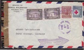 Америка Америка ^/--/^ Гондурас 1943 ЦЕНЗУРА ПИСЬМО ВТОРОЙ МИРОВОЙ ВОЙНЫ WWII ВОЕННЫЙ ПОЧТОВЫЙ ДОКУМЕНТ ^_^^^ Гондурас 1943 ЦЕНЗУРА ПИСЬМО ДРУГОЇ СВІТОВОЇ ВІЙНИ WWII ВІЙСЬКОВИЙ ПОШИТКОВИЙ ДОКУМЕНТ - фото фото фото