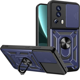 Чохли, бампера Чехлы, бампера ^/--/^ Чохол Fiji Camera Defence для Xiaomi 13 Lite бампер із захистом камери та підставкою Dark Blue ^_^^^ Чехол Fiji Camera Defence для Xiaomi 13 Lite бампер с защитой камеры и подставкой Dark Blue - фото фото фото