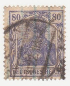 Веймарська республіка Веймарская республика ^/--/^ Германия  ( Рейх) 1920 г. №  147 гашеная ^_^^^ Німеччина (Рейх) 1920 р. No 147 гашена - фото фото фото