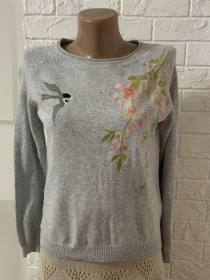 Кофти Кофты ^/--/^ кофта с шерстью альпака и вышивкой M&amp;S в идеальном состоянии М-L ^_^^^ Біла блузка мереживо Bonmarche в ідеальному стані XL - фото фото фото