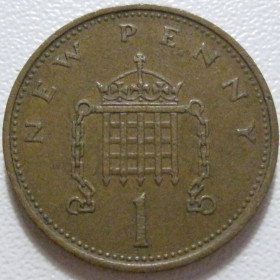Єлизавета II (після ) Елизавета II (после ) ^/--/^ Велика Британія 1 новий пенні 1971 року 43031 ^_^^^ Великобритания 1 новый пенни 1971 года 43031 - фото фото фото