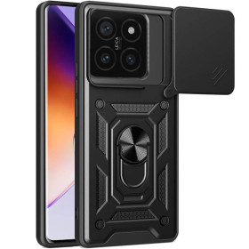 Чохли, бампера Чехлы, бампера ^/--/^ Чохол Fiji Camera Defence для Xiaomi 14 /--/ T бампер із захистом камери та підставкою Black ^_^^^ Чехол Fiji Camera Defence для Xiaomi 14 /--/ T бампер с защитой камеры и подставкой Black - фото фото фото