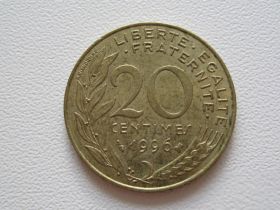 Франція Франция ^/--/^ Франция 20 сантимов 1996 года #9800 ^_^^^ Франція 20 сантимів 1996 року #9800 - фото фото фото