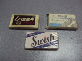 Інше Другое ^/--/^ лезвия для бритья для безопасной бритвы laser, swish, ленингад лот 3 упаковки №2524 ^_^^^ леза для бриття для безпечної бритви laser, swish, ленінгад лот 3 упаковки No /--/ 2524 - фото фото фото