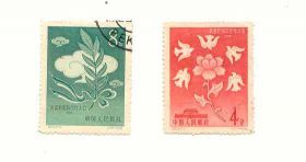 Китай Китай ^/--/^ 1958  Китай 2 марки ном  8 и 4 гаш ^_^^^ 1958 Китай 2 марки ном 8 і 4 гаш - фото фото фото