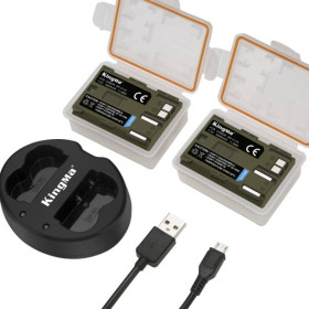 Акумулятори Аккумуляторы ^/--/^ 3-Pack KingMa Canon BP-511 комплект из 2 аккумуляторов и ЗУ на 2 батареи ^_^^^ 3-Pack KingMa Canon BP-511 комплект з 2 акумуляторів і ЗУ на 2 батареї - фото фото фото