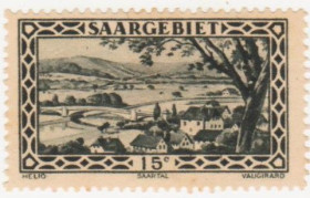 Веймарська республіка Веймарская республика ^/--/^ Германия    ( Саар)   1926  г. № 108 ** ^_^^^ Німеччина ( Саар) 1926 р. No 108 ** - фото фото фото