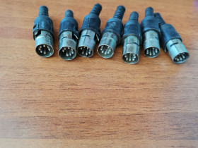 Порти, роз'єми Порты, разъемы ^/--/^ Разъем штекер аудио СШ-7 СГ-7 pin DIN 7 PIN папа ^_^^^ Роз'єм штекер аудіо СШ-7 СГ-7 pin DIN 7 PIN Папа - фото фото фото