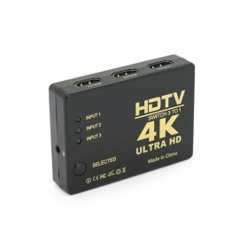 Кабелі та перехідники Кабели и переходники ^/--/^ Коммутатор hdmi Switch 3 /--/ T /--/ 01 на 3 устройства ^_^^^ Комутатор hdmi Switch 3 /--/ T /--/ 01 на 3 пристрої - фото фото фото
