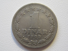 Югославія Югославия ^/--/^ Югославия 1 динар 1965 года #909 ^_^^^ Югославія 1 динар 1965 року #909 - фото фото фото