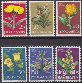 Балканський півострів Балканский полуостров ^/--/^ Югославия 1965 флора цветы Mi 1118-1123 MNH ^_^^^ Югославія 1965 флора квіти Mi 1118-1123 MNH - фото фото фото