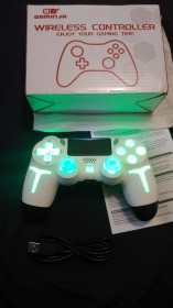Джойстики Джойстики ^/--/^ Джойстик Dualshock /--/ 4 Sony Ps /--/ 4 Ps /--/ 3 Pc IOS Android Bluetooth Новый ^_^^^ Ps /--/ 4 Ps /--/ 3 ПК PC Підсвічування RGB Ігровий геймпад бездротовий Gaminja новий - фото фото фото
