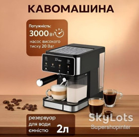 Кавоварки, кавові машини, кавомолки Кофеварки, кофемашины, кофемолки ^/--/^ Кофемашина универсальная 8 напитков Zepline ZP 6806 3000 /--/ Вт Сенсорная кофеварка для молотого кофе капсул ^_^^^ Кофемашина універсальна 8 напоїв Zepline ZP 6806 3000 /--/ Вт Сенсорна кавоварка для молотої кави капсул - фото фото фото
