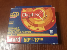 Диски Диски ^/--/^ Диск-визитка Digitex E-card 50 mb/ 6 min ^_^^^ Digitex E-card 50 mb/6 min - фото фото фото