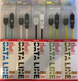 Кабелі Кабели ^/--/^ USB кабель Дата кабель JOYROOM JR-S /--/ 108 Jelly Data Line 2 in 1 micro USB + iPhone 5 ^_^^^ USB кабель JOYROOM JR-S /--/ 108 Jelly Data Line 2 in 1 micro USB + iPhone 5 - фото фото фото