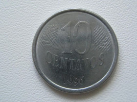 Бразилія Бразилия ^/--/^ Бразилия 10 сентаво 1996 года 30624 ^_^^^ Бразилія 10 сентаво 1996 року 30624 - фото фото фото