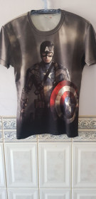 Футболки, майки Футболки, майки ^/--/^ Футболка &amp;quot;Captain America&amp;quot;  (100% polyester, М) ^_^^^ Футболка &amp;quot;Captain America&amp;quot; (100% polyester, М) - фото фото фото