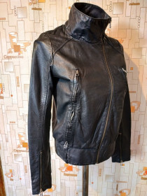 Куртки Куртки ^/--/^ Куртка кожаная. Косуха PEPE JEANS натуральная кожа p-p XS ^_^^^ Куртка шкіряна. Косуха PEPE JEANS натуральна шкіра p-p XS - фото фото фото