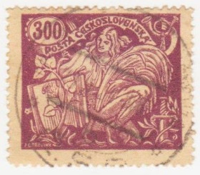 Чехословаччина Чехословакия ^/--/^ Чехословакия   1923 г № 207 гашеная ^_^^^ Чехословаччина 1923 р. No 207 гашена - фото фото фото
