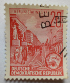 НДР, ФРН ГДР, ФРГ ^/--/^ ГДР 1957 Стандарт 20 Pfg, гашеная ^_^^^ НДР 1957 Стандарт 20 Pfg, гашена - фото фото фото