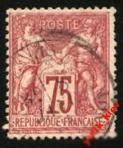 Франція Франция ^/--/^ Франция 1876 г.№66 гашеная ^_^^^ Франція 1876 р. No 66 гашена - фото фото фото