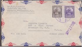 Америка Америка ^/--/^ Венесуэла 1946 КЛАССИКА СТАНДАРТ ИСТОРИЯ ПОЧТЫ ПОЧТА ДОКУМЕНТ ПРОШЕДШИЙ ПОЧТУ КОНВЕРТ АВИА 2 /--/ м ^_^^^ Венесуела 1946 КЛАСИКА СТАНДАРТ ІСТОРІЯ ПОШОТИ ПОШТА ДОКУМЕНТ ПРОШИЙ ПОШЛЯХ КОНВЕРТ АВІА 2 /--/ М - фото фото фото