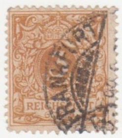 Німецька імперія (-) Германская империя (-) ^/--/^ Германия   ( империя) 1889 г. №  46 гашеная ^_^^^ Німеччина (Імперія) 1889 р. No 46 гашена - фото фото фото