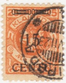 Скандинавія Скандинавия ^/--/^ Литва   (Мемель)  1923  г. № 170 гашеная ^_^^^ Литва (Мемель) 1923 р. No 170 гашена - фото фото фото