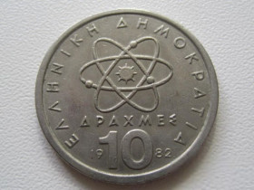 Греція Греция ^/--/^ Греция 10 драхм 1982 года 29375 ^_^^^ Греція 10 драхм 1982 29375 - фото фото фото