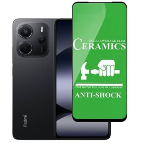 Чохли, бампера Чехлы, бампера ^/--/^ Захисне скло-плівка Fiji Ceramics для Xiaomi Redmi Note 14 повна проклейка чорний ^_^^^ Защитное стекло-пленка Fiji Ceramics для Xiaomi Redmi Note 14 полная проклейка черный - фото фото фото